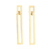 Boucles d'oreilles Boucles d'oreilles longues carrées or jaune 58 Facettes G13490