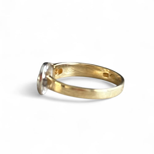 Bague Bague ceinture en or bicolore et diamants 58 Facettes 359