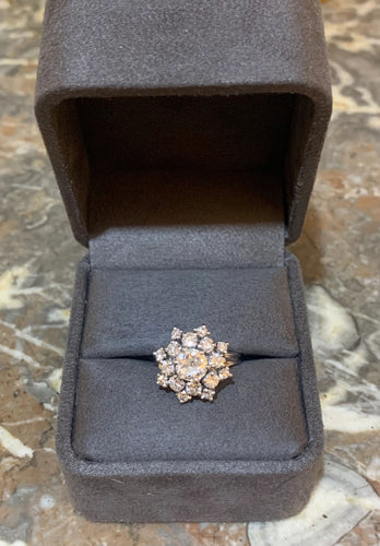 Bague 50 Bague Marguerite platine diamants 58 Facettes BD204