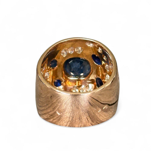 Bague 55 Bague or rose, saphirs, diamants 58 Facettes 265