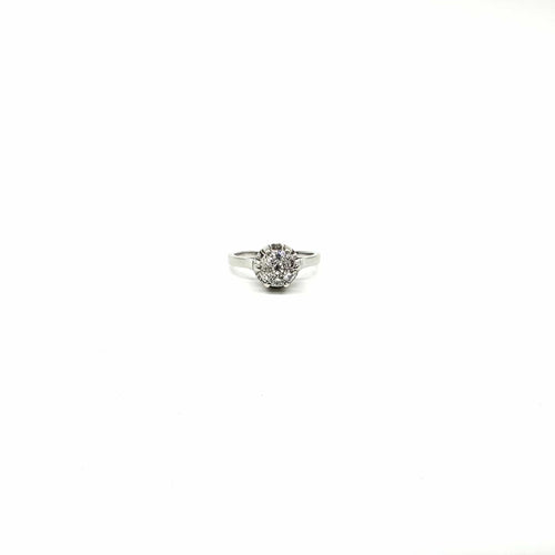 Bague platine et diamants 58 Facettes Z15B51638