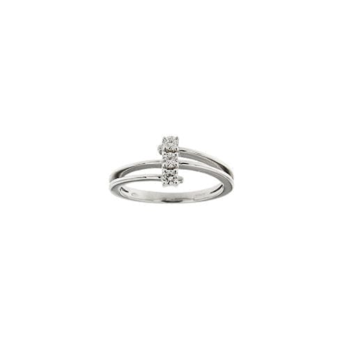 Bague Bague trilogie sertie de diamants de 0,18 ct 58 Facettes 35929