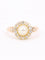 Bague 53 Bague marguerite or rose perle diamants 58 Facettes 1174.5
