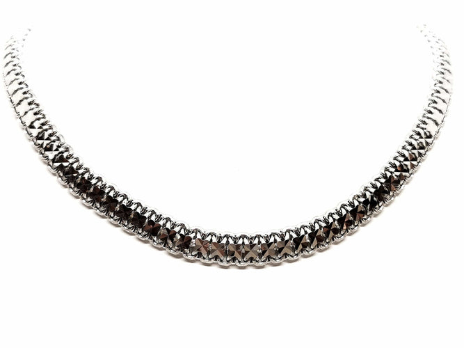 Collier Collier Or blanc 58 Facettes 1763144CN
