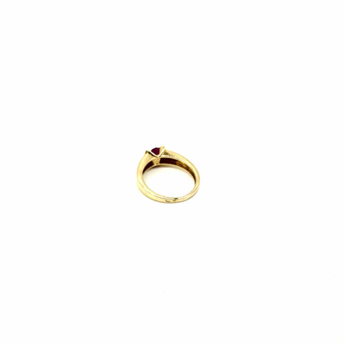 Bague 48 Bague or jaune rubis et diamants 58 Facettes Z15B51641