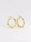 Boucles d'oreilles Créoles torsadées vintage or 58 Facettes J274