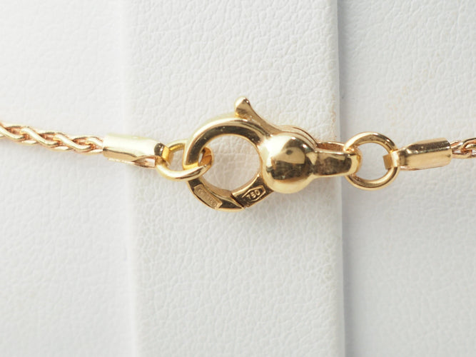 Collier Collier pendentif fleur en or rose, pierres fines et diamants 58 Facettes 33361