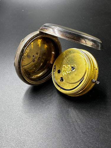 Montre Montre de poche en argent – E. Perfitt, Wymondham – Londres 1874 58 Facettes