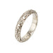 Ring 50.25 Vintage Art Deco wedding ring in white gold, floral motif 58 Facettes G12483