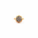 Ring 54 Solitaire Vintage Yellow Gold & Diamond 58 Facettes