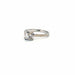 Bague 54 Solitaire or blanc diamant 58 Facettes 2-GS30995-01