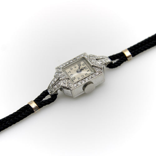 Montre-bracelet Art Déco en platine et diamants par Concord