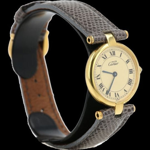 Montre Cartier Montre Must De Cartier Vermeil 58 Facettes MT44881