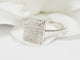 Bague Bague plateau en or blanc et diamants 58 Facettes 21067