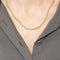Collier Chaine or jaune 58 Facettes ASN0364