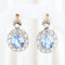 Boucles d'oreilles Boucles d'oreilles vintage ornées de diamants taille brillant et de spinelles 58 Facettes J00003070