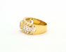 Bague Bague en or jaune avec diamants et rubis 58 Facettes