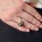 Bague 47 Bague or gris bouquet de perles 58 Facettes REF2573-340