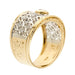 Bague 57 Bague 2 anneaux en or avec diamants 58 Facettes 35254