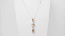 Collier Collier en or blanc, citrine et diamants 58 Facettes 32805b