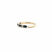 Bague 53 Alliance Demi-Tour Or Blanc Diamants & Saphirs 58 Facettes 53-GS32177-02