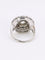 Bague 53 Bague cible double entourage diamants taille ancienne 2 carats 58 Facettes 1153.16