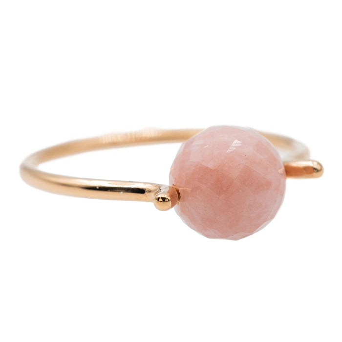 Bague Or rose Rhodochrosite