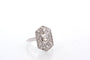 Bague 54 Bague ancienne diamants en platine 58 Facettes 27636