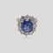 Bague 49 Bague saphir, entourage diamants 58 Facettes 32300056
