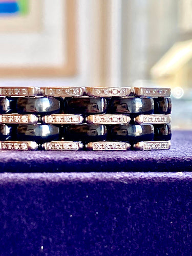 Bague 52 CHANEL - Bague ULTRA céramique noire et diamants 58 Facettes