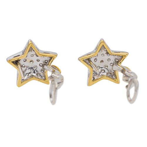 Boucles d'oreilles Boucles d'oreilles Etoile Or Blanc Diamant 58 Facettes 2927107CN