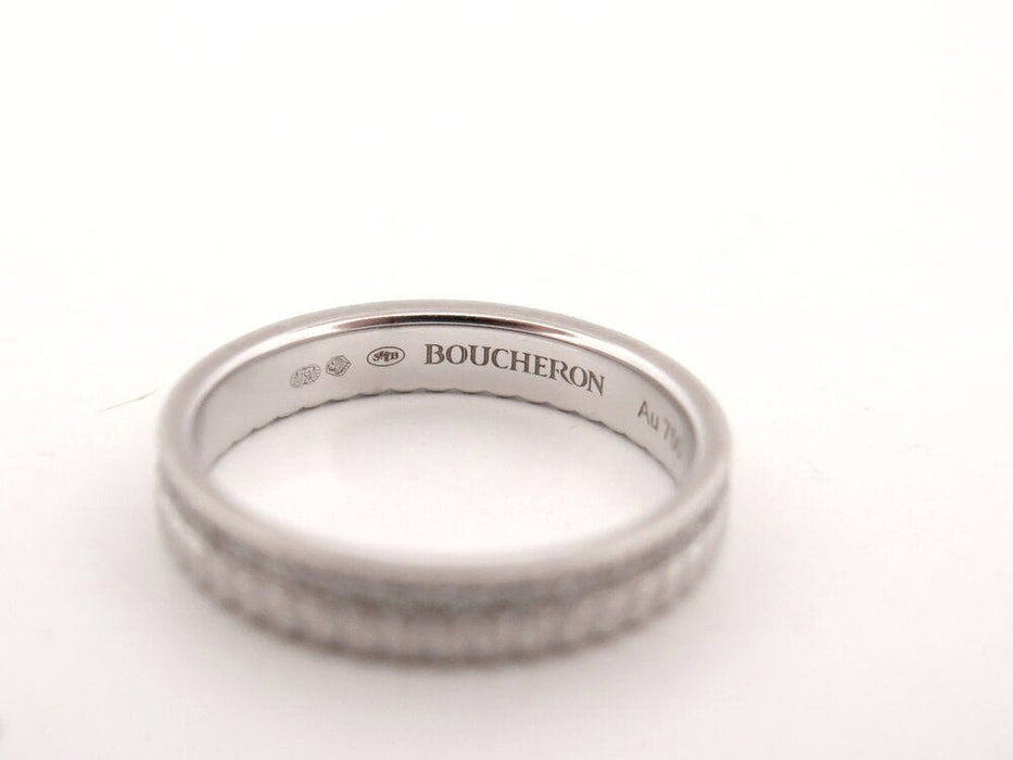 Bague 52 BOUCHERON  - bague Quatre radiant Edition or blanc diamants 58 Facettes 263137