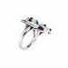 Bague 55 CARTIER - Diamond and Multi-Gem Caresse d'Orchidées Ring 58 Facettes