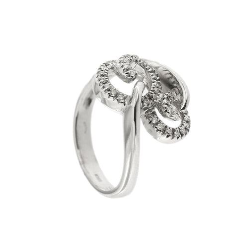 Bague Bague spirale avec diamants 58 Facettes 16182