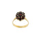 Bague 57 Bague fleur avec grenats 58 Facettes 39634