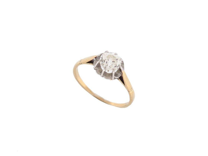 Bague 54 bague solitaire en or jaune diamant 58 Facettes 261197