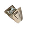 Bague Bague style chevalier en platine avec aigue-marine 58 Facettes CH55