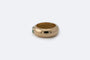 Bague Oro Giallo / 13 Jonc rond en or jaune avec émeraude 58 Facettes anl782