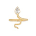 Bague 46 Bague Serpent Estate Or Jaune 18 Carats GIA 0,58ct Diamant 58 Facettes G12709