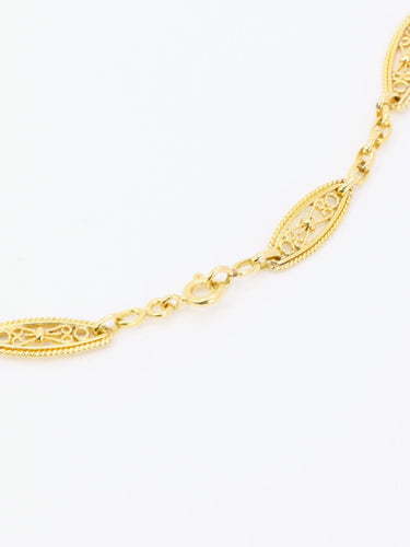 Collier Collier chaine Art Nouveau maille filigrane or jaune 58 Facettes 1152.2