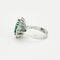 Bague 53 Bague émeraude entourage diamants 58 Facettes GU1