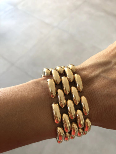 Bracelet Bracelet manchette or jaune 58 Facettes 1