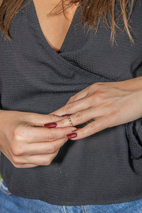 Bague Demi alliance Or jaune Diamant