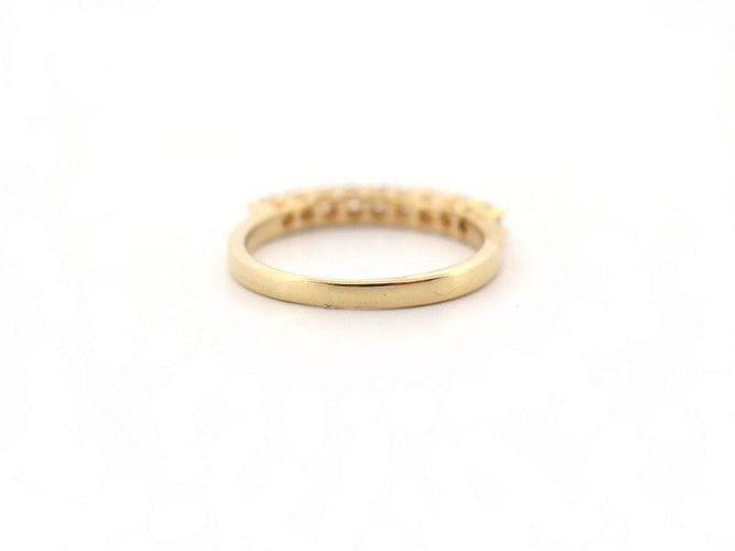 Bague 54 bague sertie de 9 diamants en or jaune 58 Facettes 260446