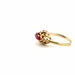 Ring 55 Vintage Marquise Ring Yellow Gold & Ruby 58 Facettes 27-GS34154