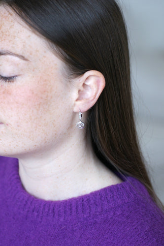 Boucles d'oreilles Boucles d'Oreilles Pendantes Art Déco Diamants 58 Facettes