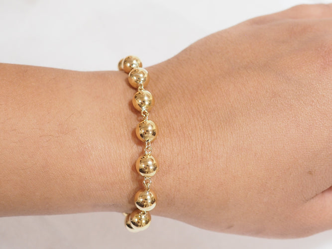 Bracelet Bracelet Marseillais Boules en or jaune 58 Facettes 33312