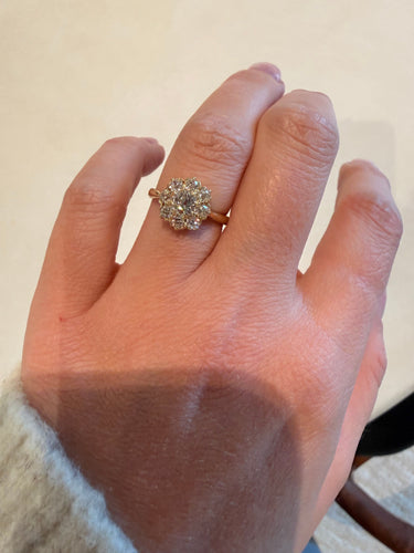 Antique diamond ring Reserved 58 Facettes