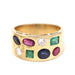 Ring 55 18k gold ring with diamonds and precious stones 58 Facettes E360596
