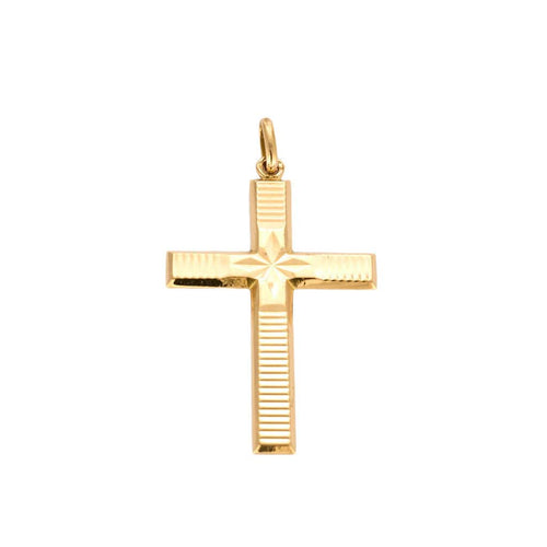 Pendentif Croix or jaune 58 Facettes 36604033